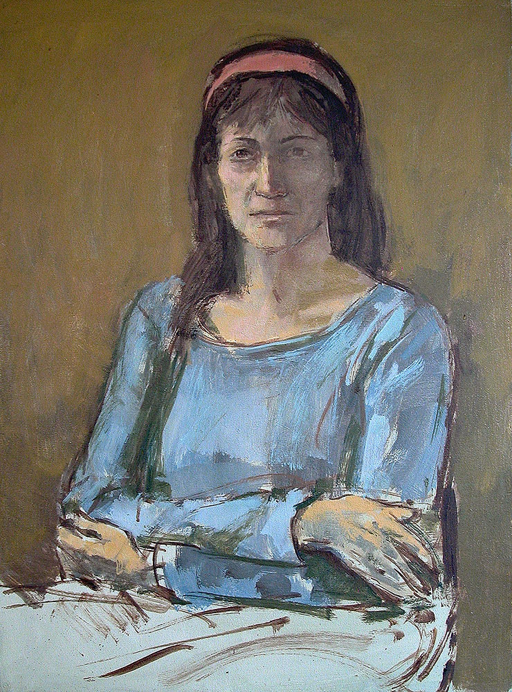 Coşkun Sami, "K.'nin Portresi", 2004, Tuval üzerine yağlı boya, 70 x 50 cm Coşkun Sami, "K.'nin Portresi", 2004, Tuval üzerine yağlı boya, 70 x 50 cm